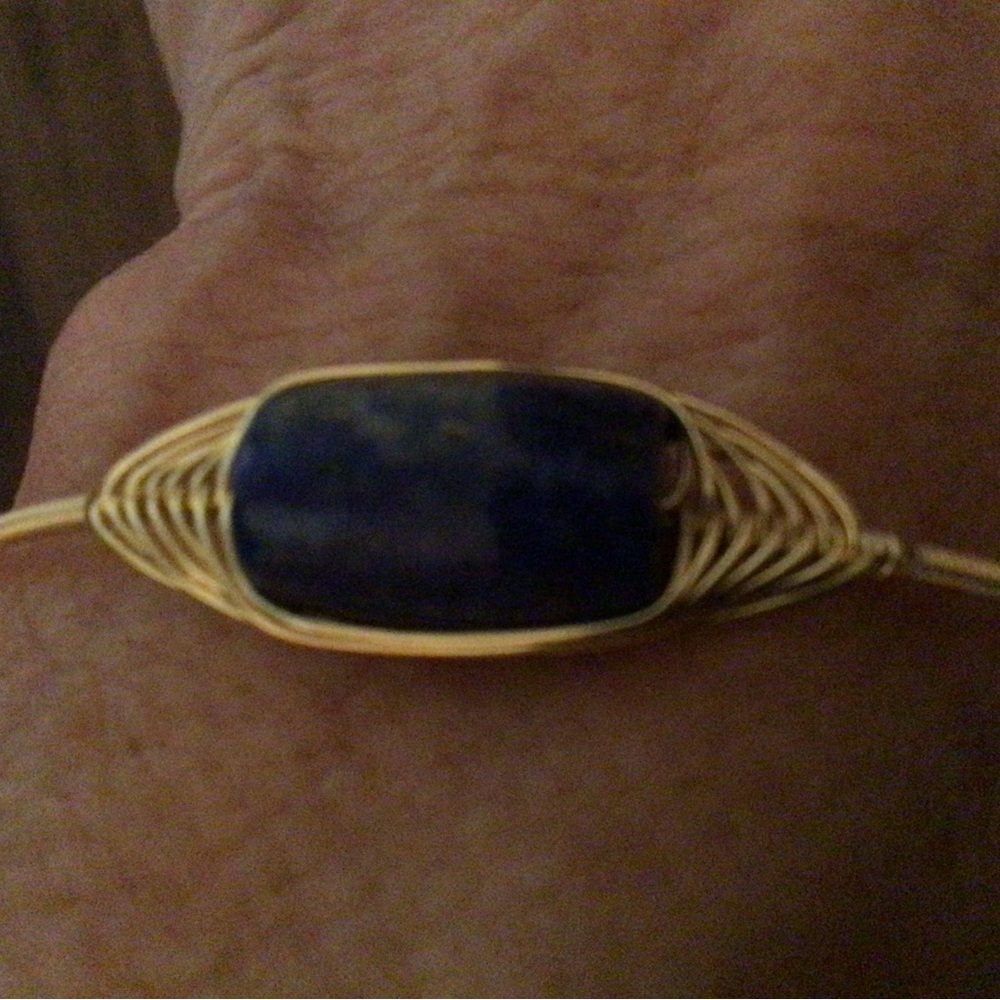 NEW-Blue Lapis&Gold Bracelet & Ring